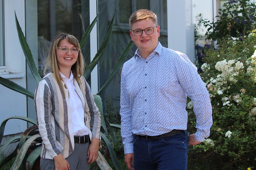 Sascha Schwerdt und Alexandra Wallroth treten f&uuml;r die SPD im Kyffh&auml;userkreis an (Foto: Eva Maria Wiegand)
