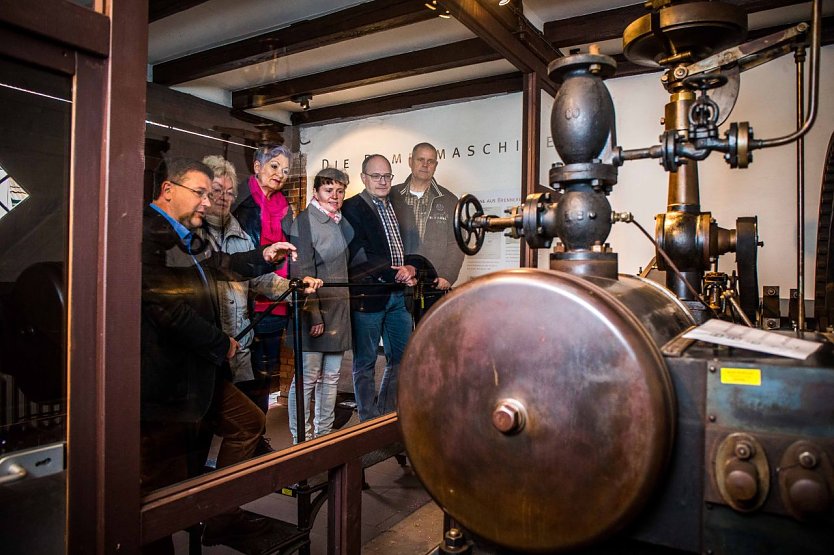 Dampfmaschine in der Traditionsbrennerei (Foto: Echte Nordh&auml;user Traditionsbrennerei)