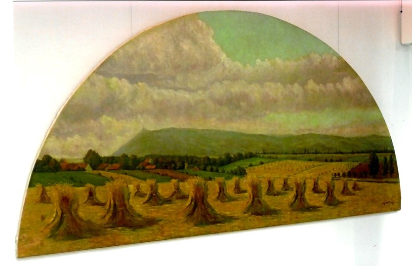  Maria Schmidt-Franken, Blick &uuml;ber die Goldene Aue, &Ouml;lmalerei   (Foto: Heidelore Kneffel)