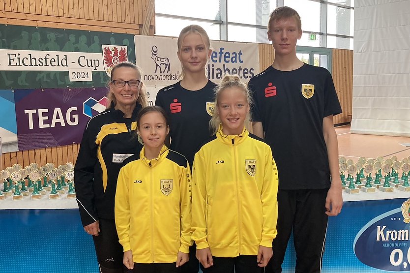 Erfolgreiche Nordh&auml;user Leichtathleten (Foto: K.Rotter)