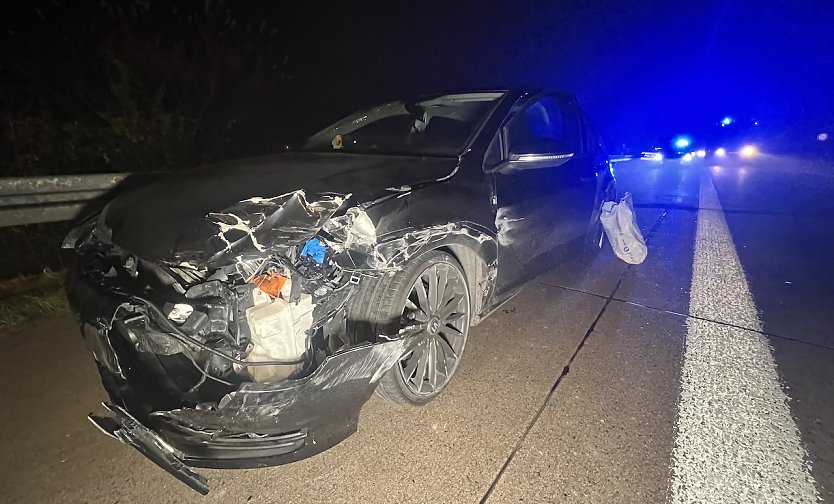 Unfall auf der Autobahn bei Nordhausen heute Nachmittag (Foto: S.Dietzel) Unfall auf der Autobahn bei Nordhausen heute Nachmittag (Foto: S.Dietzel)