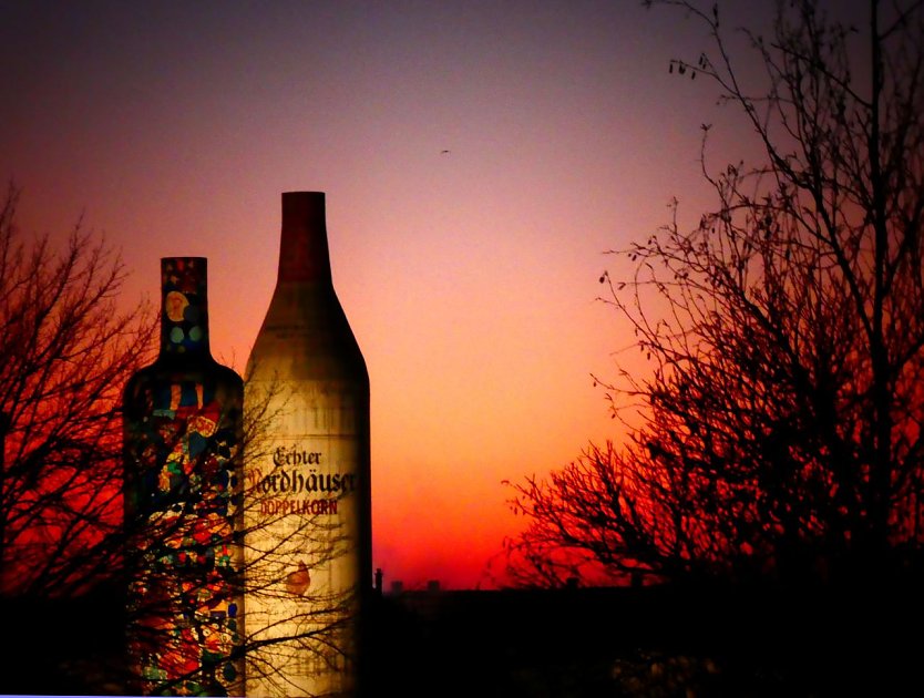 Sonnenuntergang gestern Abend in Nordhausen (Foto: Svenja Hankel)