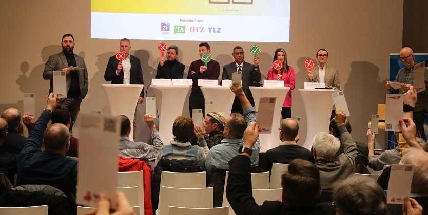 Diskussionsrunde zur Bundestagswahl im Nordhäuser Ratssaal (Foto: agl) Diskussionsrunde zur Bundestagswahl im Nordhäuser Ratssaal (Foto: agl)