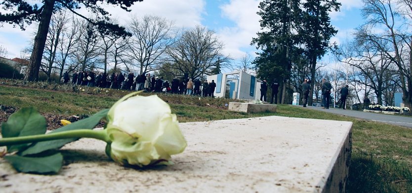 Er&ouml;ffnung des neu gestalteten Nordh&auml;user Ehrenfriedhofs am 07. April 2025 (Foto: agl)