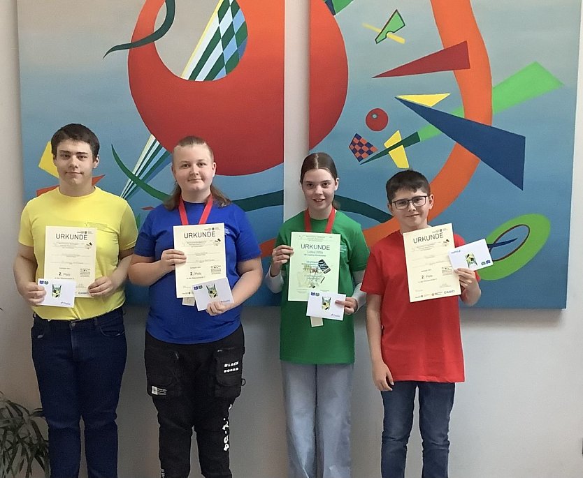Erfolgreiche Matheasse der Lessingschule (Foto: Regelschule G.E. Lessing)