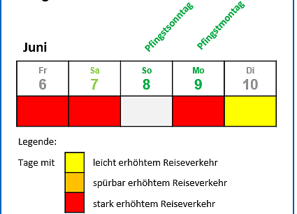 Staugefahr am Pfingstwochenende (Foto: Autobahn GmbH)