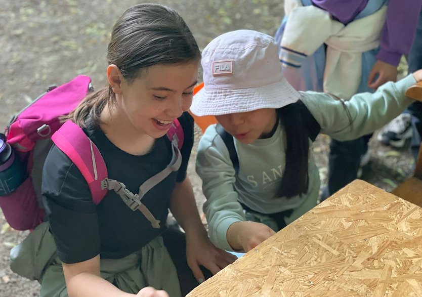 Waldjugendspiele mit en Brecht-Schule-Kindern (Foto: K.Vopel)