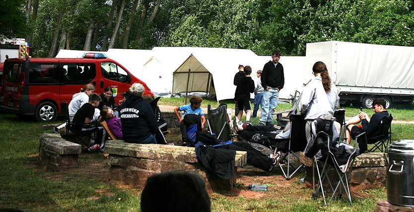 Pfingstzeltlager am Stausee Kelbra (Foto: Ulrich Reinboth)