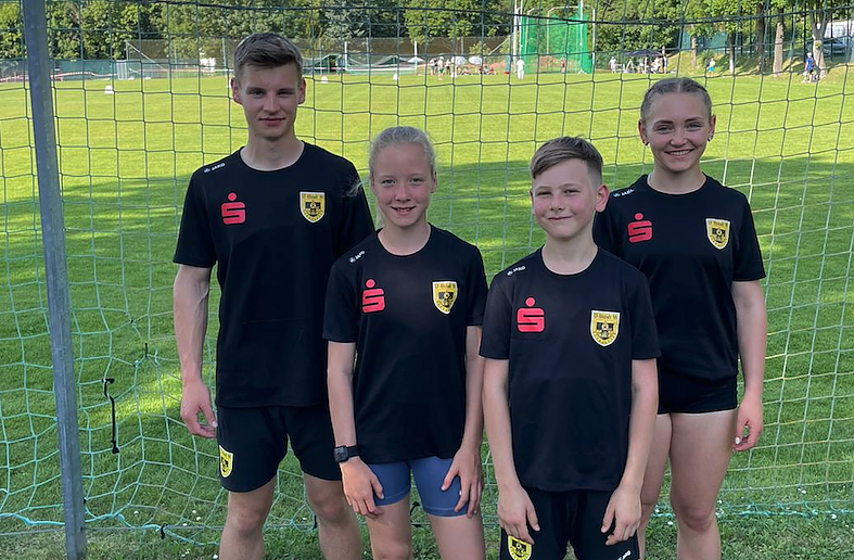 Der Leichtathletik Nachwuchs des LV Altstadt in Arnstadt (Foto: LV Altstadt '98 Nordhausen)