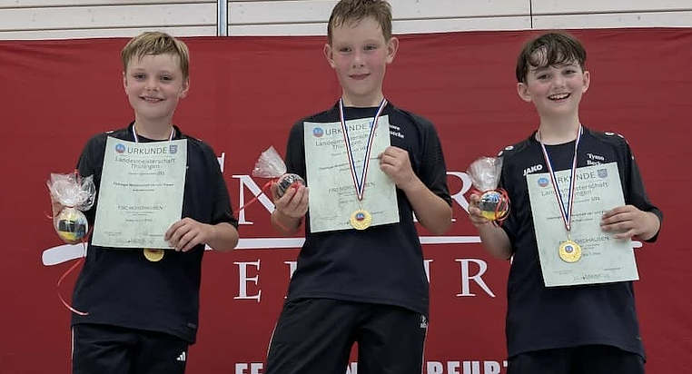 v.l. Tim, Thore,Tymo (Foto: Susanne Nikoleizig)