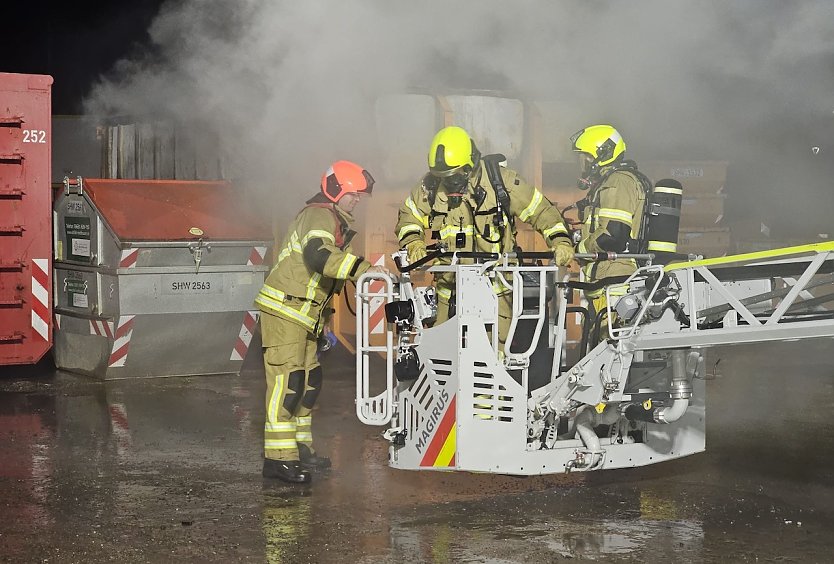 Containerbrand (Foto: S.Dietzel)