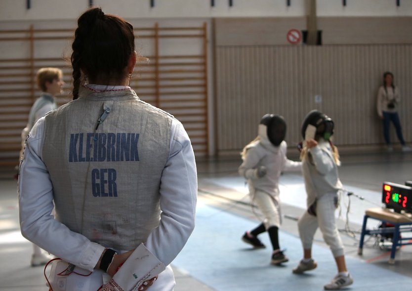 Training unter prominenter Beobachtung (Foto: Susanne Nikoleizig)