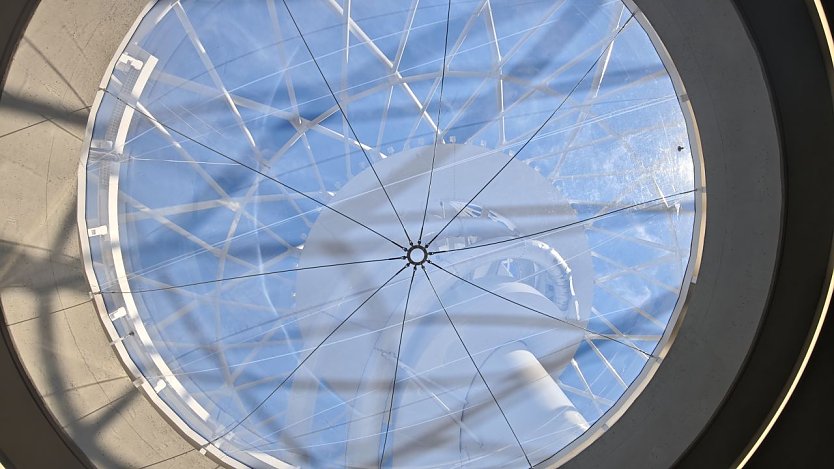 Ein seltener Anblick - im Innern nach oben (Foto: nnz)