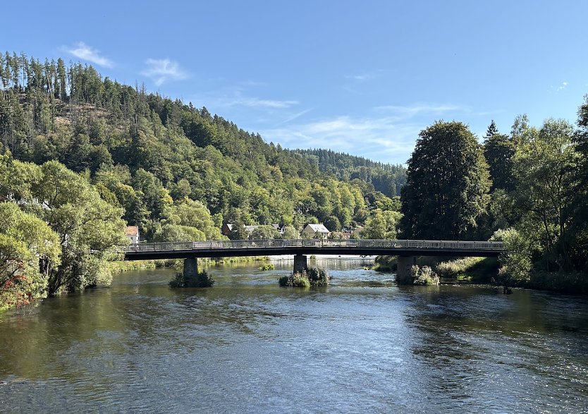 Die Saale bei Ziegenr&uuml;ck (Foto: oas)
