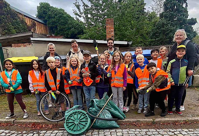 Die Klasse 3c der Grundschule Albert Kuntz aus Salza (Foto: A. Burr)