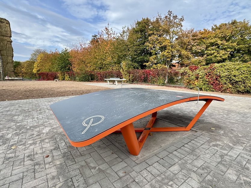 Bild: Teqball-Platte auf dem Petersberg