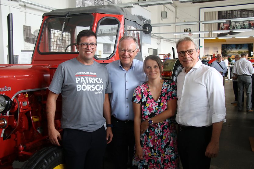 Innenminister Georg Maier (rechts) auf Wahlkampftour im vergangenen Jahr in Nordhausen (Foto: nnz-Archiv)