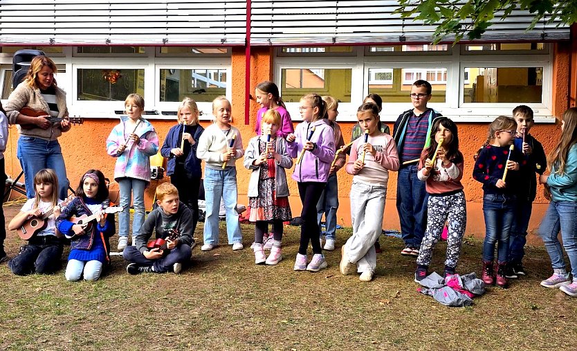 Abschied vom Schulgeb&auml;ude in Hohenebra (Foto: Grundschule Hohenebra)