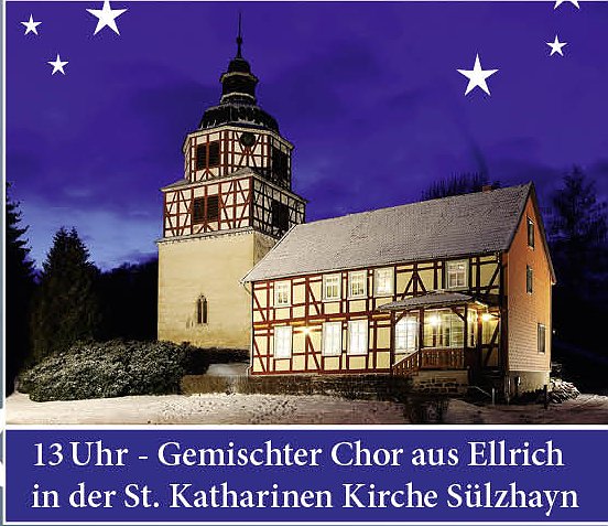 Bild: In S&uuml;lzhayn feiert man demn&auml;chst Bergweihnacht
