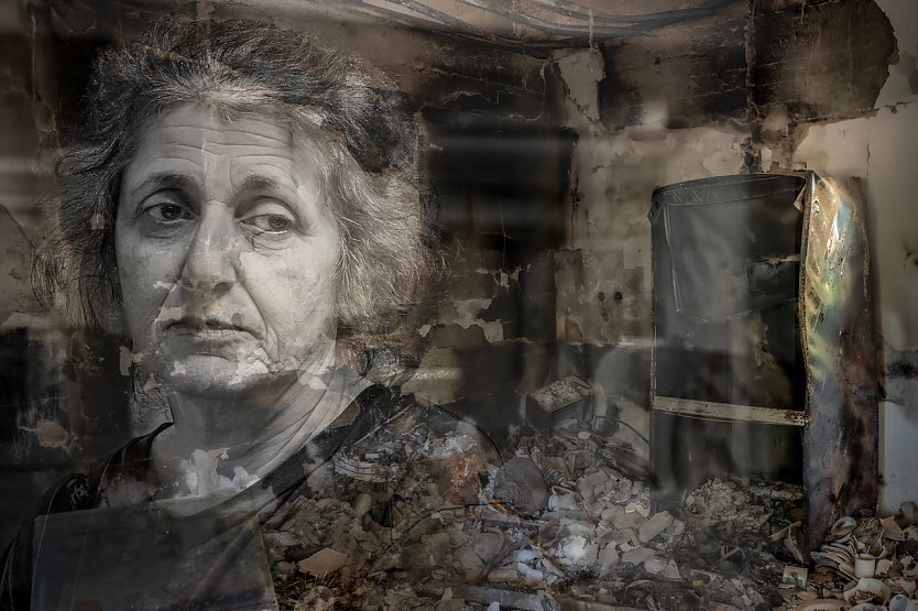 Bild: Fotocollage mit Frau