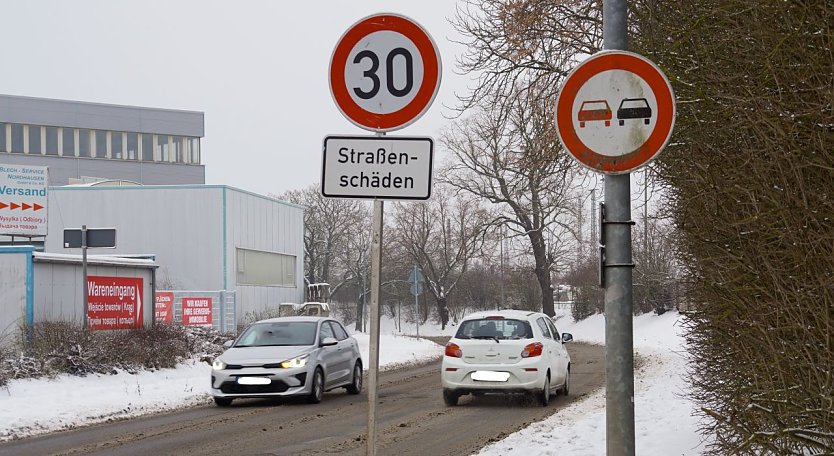 Auf der Erfurter Straße gilt jetzt Tempo 30. (Foto: ssc) Auf der Erfurter Straße gilt jetzt Tempo 30. (Foto: ssc)