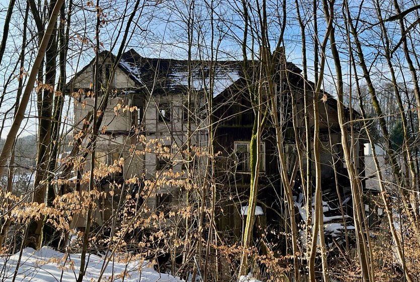 Bild: R&uuml;ckansicht des Sanatoriums Erholung in S&uuml;lzhayn