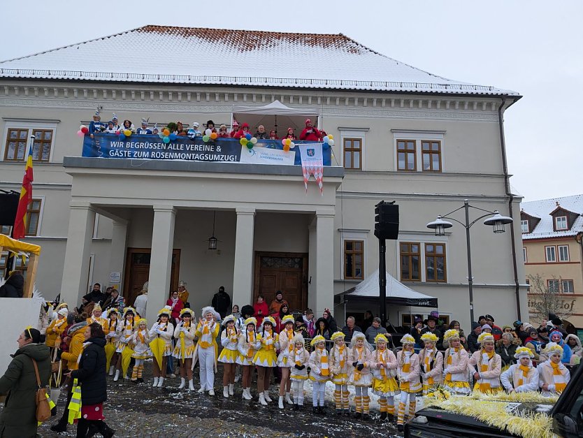 Bild: Teilnehmer des Rosenmontagsmumzuges in Sondershausen
