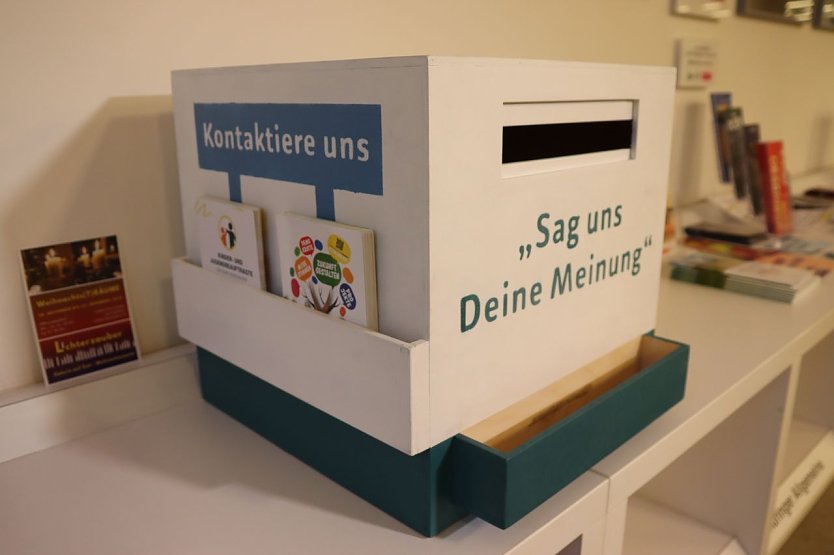 Der Kontaktkasten steht in der Stadtbibliothek.  (Foto: Pressestelle Stadt Nordhausen)