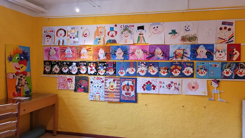 Noch mehr Clowns im Kunsthaus. (Foto: Pressestelle Stadt Nordhausen)