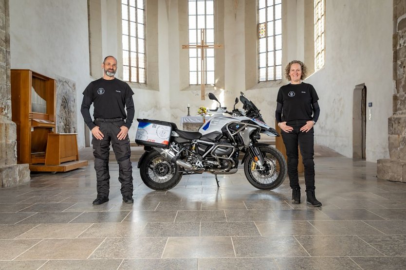 Bikergottesdienst in der Kirche in Ellrich. (Foto: Cornelia Wilhelm)