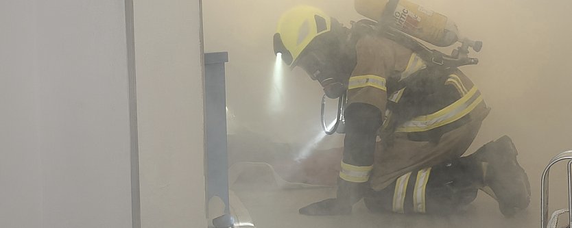 freiwillige Feuerwehr Herreden &uuml;bt Evakuierung (Foto: vgf)