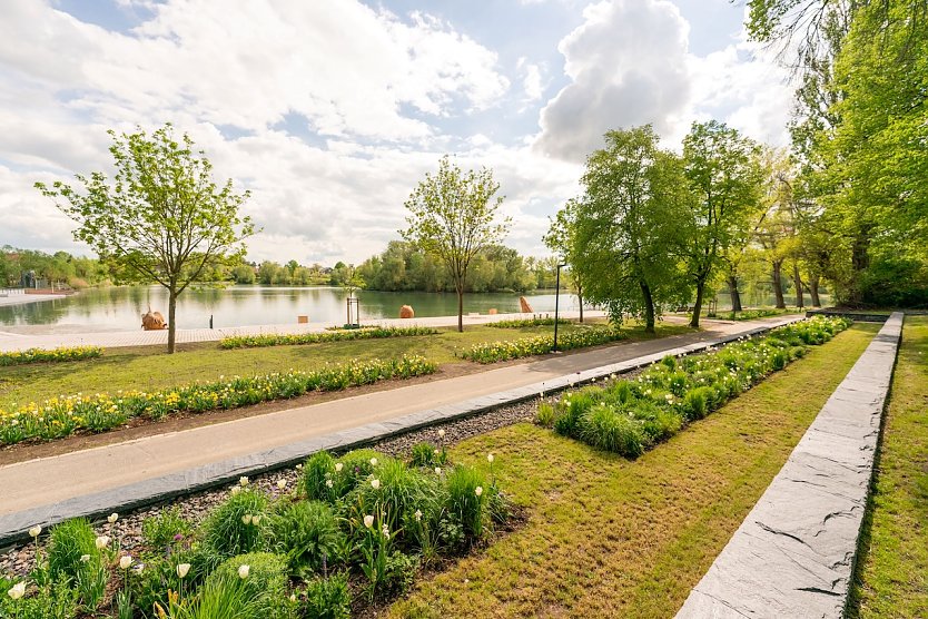 Das neue Areal des Erholungsgebietes Schwanenteich in M&uuml;hlhausen (Foto: Christian Habel (Stadt M&uuml;hlhausen))