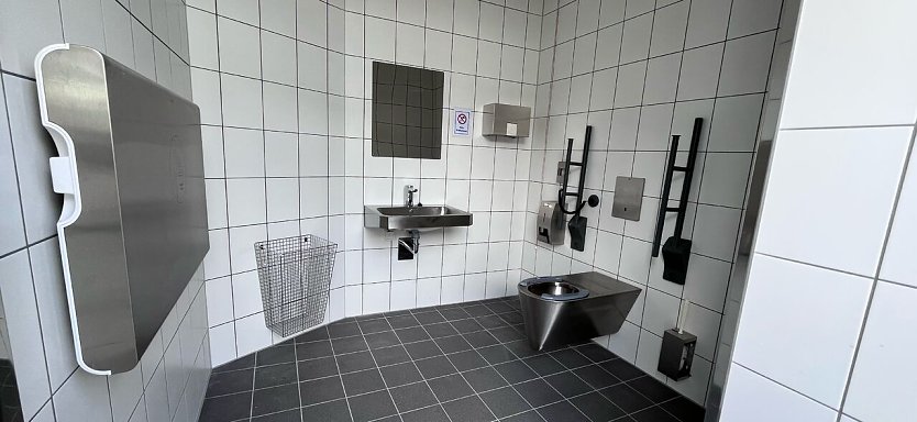 Vandalismussicher: die neue Unisex-Toilette.  (Foto: ssc)