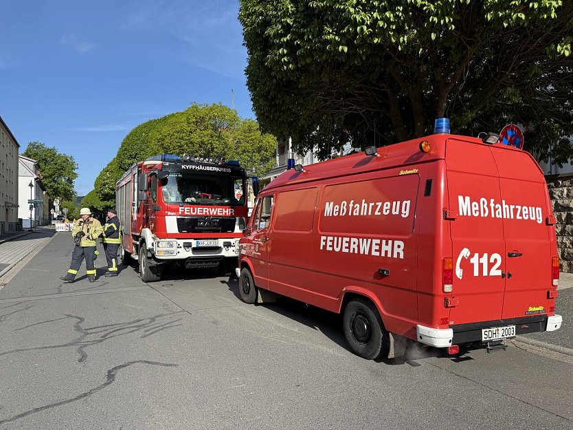 Die Feuerwehr rückte Samstagfrüh zu einem Pflegeheim in Sondershausen aus. (Foto: Silvio Dietzel) Die Feuerwehr rückte Samstagfrüh zu einem Pflegeheim in Sondershausen aus. (Foto: Silvio Dietzel)