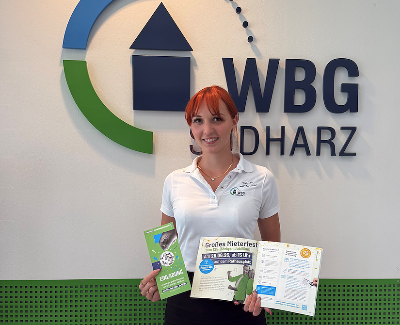 Die WBG l&auml;dt im Juni anl&auml;sslich ihres 125. Jubil&auml;ums zum Mieterfest  (Foto: WBG S&uuml;dharz)