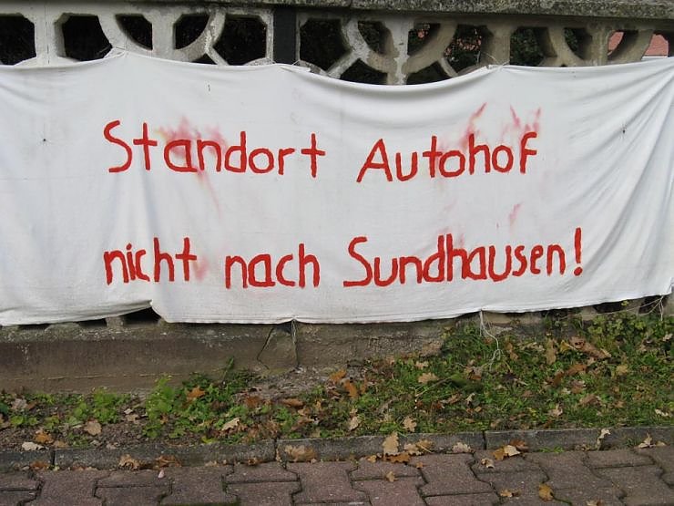 Plakat des Protestes (Foto: privat)