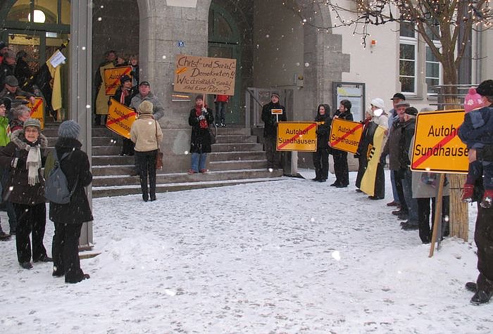 Friedlicher Protest (Foto: privat)