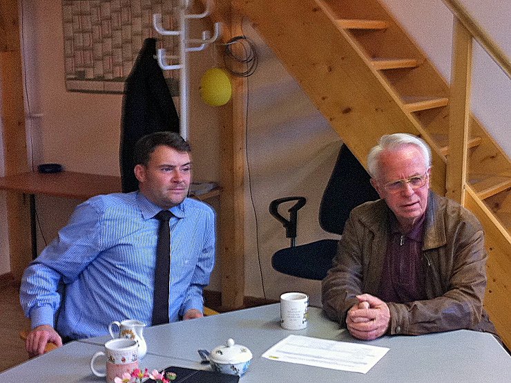 Bild: Links Patrick Kurth mit Robert Wetzel.