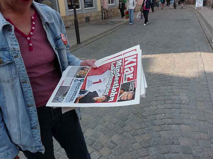 Bild: Mindestlohn statt Lohndumping!