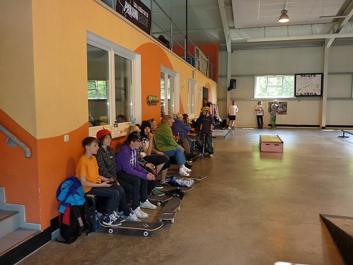 Bild: Abschluss in Skate-Arena