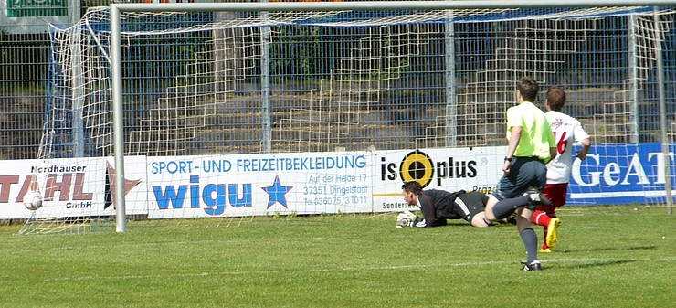 Bild: Das 1:0 f&uuml;r Nordhausen ist gefallen
