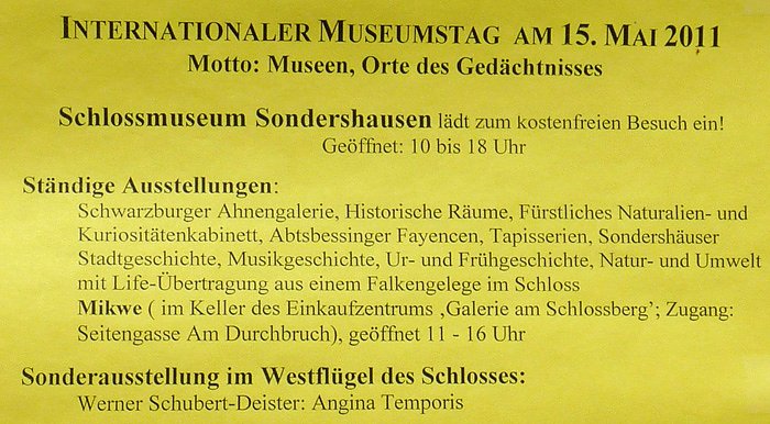Bild: Museumstag in Sondershausen