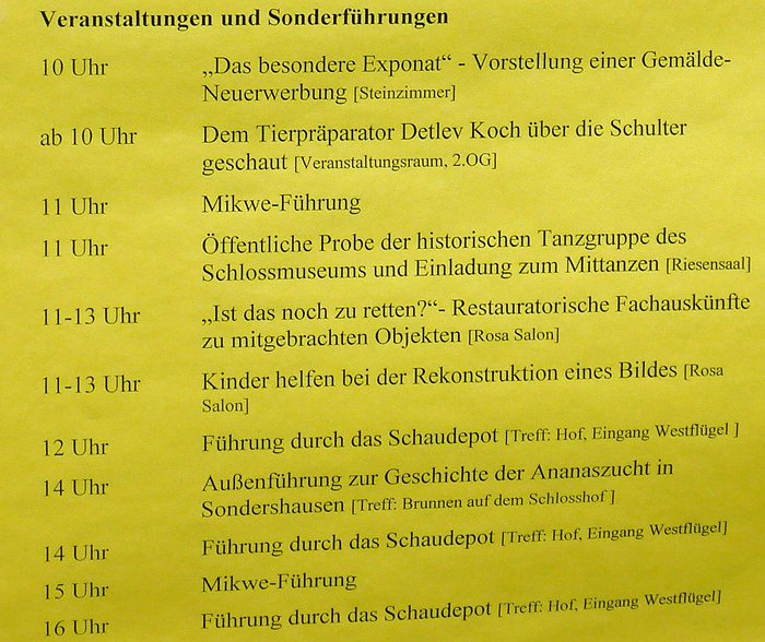 Bild: Museumstag in Sondershausen