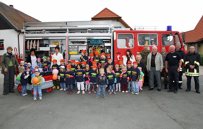Bild: Besuch bei der Feuerwehr