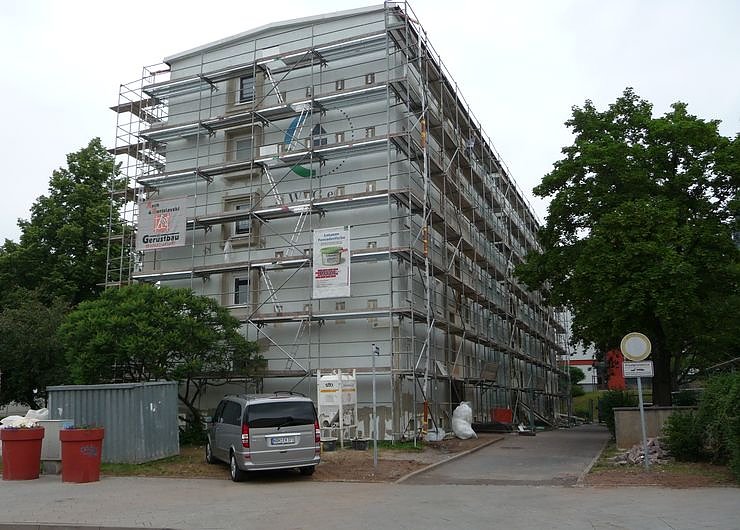 Bild: Sanierung in der Neustadtstra&szlig;e
