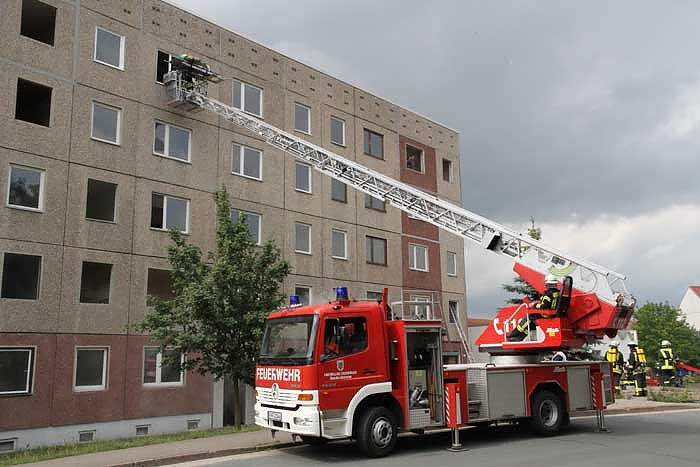 Bild: Brandausbruch nach Gasexplosion