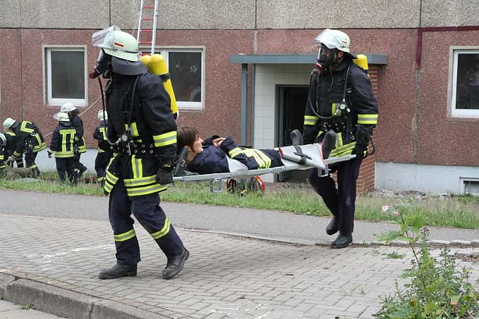 Bild: Brandausbruch nach Gasexplosion