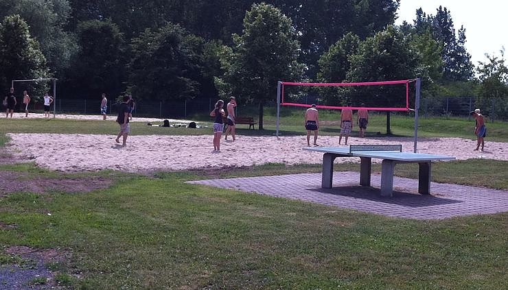 Bild: Sportlich am Kiesschacht