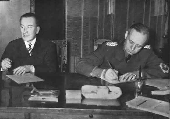 Bild: Vertragsunterzeichnung 1939