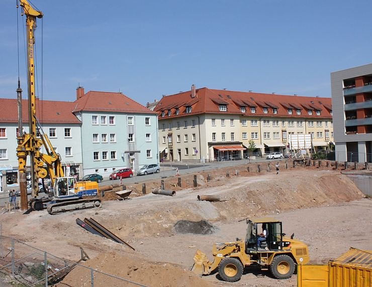 Bild: Blick auf Baustelle